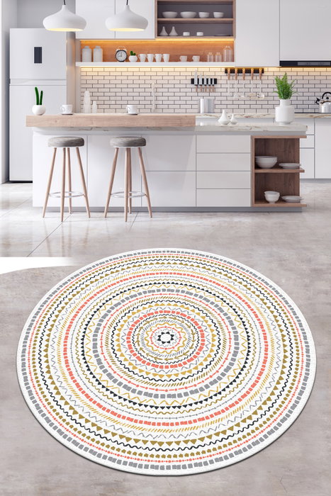 Conceptum Alfombra Broderie Multicolor 120 cm